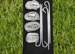Heavy Duty Pegs & Guy Ropes(A set)